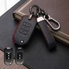 Leather Car Key Case Cover For Honda Civic Accord City Jazz Fit CR-V HR-V XR-V FR-V Jade Spirior Remote Fob Protector Key Holder