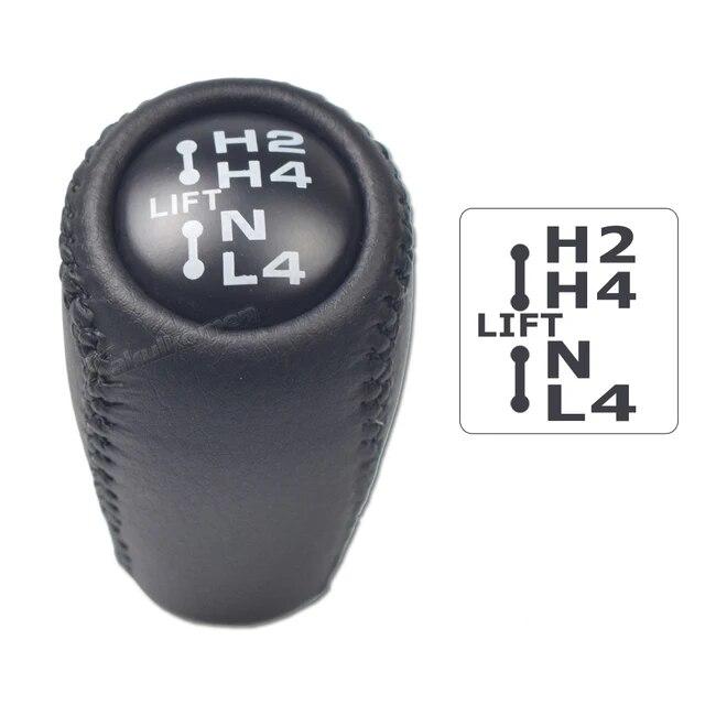 Buton schimbător de viteze automat pentru stilul mașinii ABS + piele pentru Toyota Land Cruiser FJ70 FJ76 FJ78 FJ79 LC70 LC71 LC76 LC79 Culoare neagră