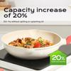 DONNOR Ceramic Nonstick Frying Pan Skillet with Lid 3.6QT Induction Pan Nonstick Pots and Pans with Silicone Handle