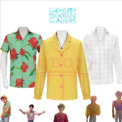 Camiseta Disfraz Kpop Cazadores de Demonios Adulto Saja Boys Jinu Abby Bebé Romance Misterio Cosplay Para Ídolo de Grupo Bys Juego de Roles Halloween