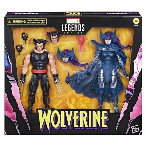 [Amazon.co.jp Exclusive] Marvel Legends Series Wolverine and Psylocke, 50th Anniversary Comic Collection 6-inch (15cm) Action Figure 2 Pack F9040