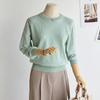 Customable Round Cash Knit T2601kn022a