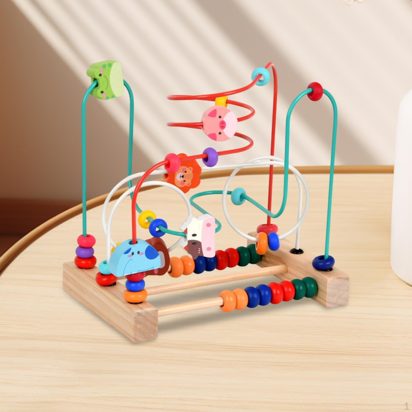 

Игрушка Лабиринт с бусинами, Ролик с бусинами для мальчиков и девочек, Сенсорные навыки, Дошкольный, Интерактивный, Хватание