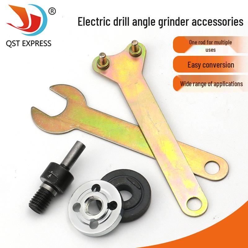 Electric Drill To Angle Grinder Conversion Kit: Cutting, Polishing, Grinding Accessories