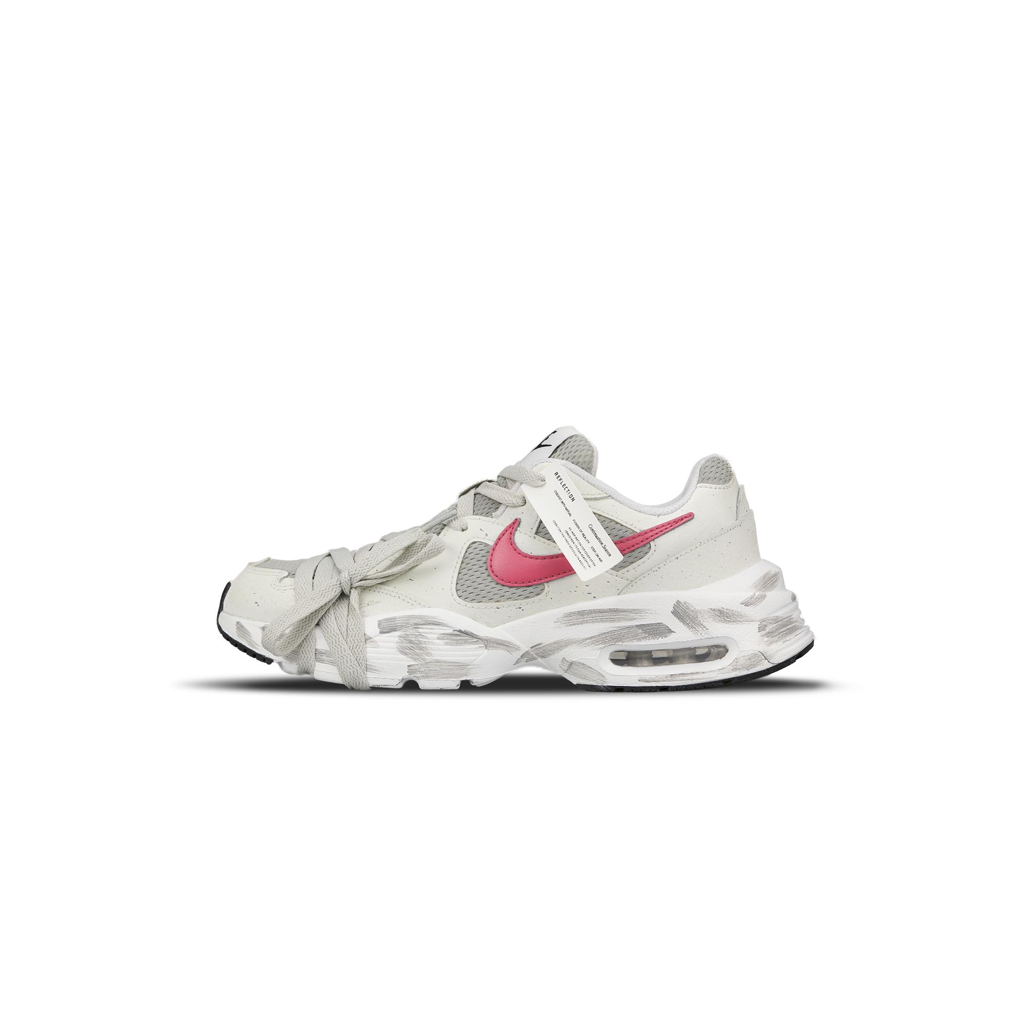 

Nike Air Max Fusion Cushioning Slip Resistant Abrasion Resistant Low top Running Shoes Women s Pink White CJ1671-100(Team333-) 37.5