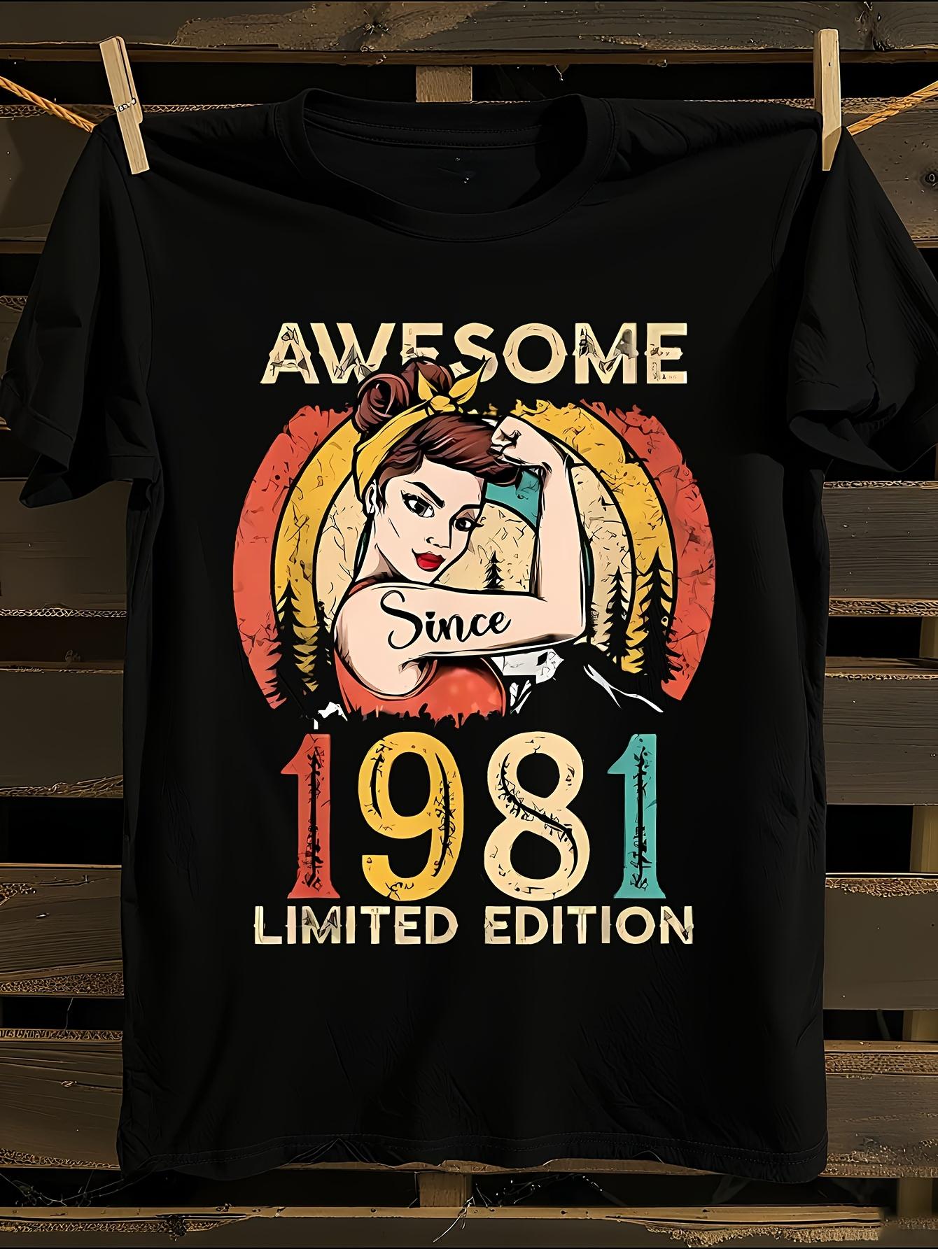 s 1981 Retro Vintage T-shirt M