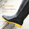 Zengfeng High-Top Men's Waterproof Non-Slip Rain Boots