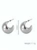Minimalist Chunky Teardrop Hoop Earrings 18K Gold Plated Stainless Steel Bold Water Drop Earrings for Women Tarnish Free Jewelry