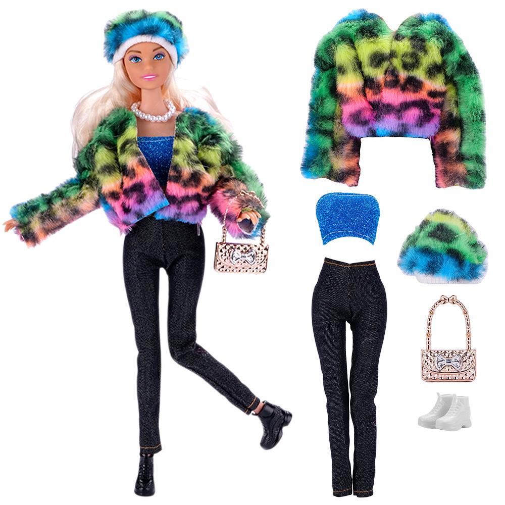 1/6 Babi Doll Clothes For 29-32 CM Dolls Accessories Knitted Cotton Sweater Dress Doll Clothing Shoes 11.5 Inch Doll Coat JJ