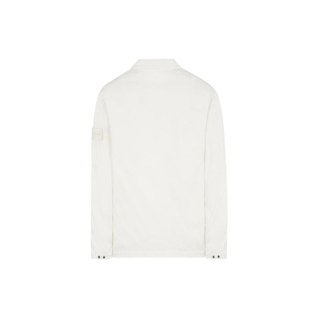 STONE ISLAND Kurtki i Płaszcze Jesień Męskie Białe 7615112F2-V0099