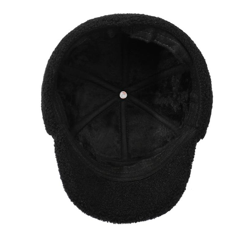 Autumn Winter Warm Bomber Hat Men's Father Outdoor Thick Middle-Aged and Elderly Velvet Hat Ear Protection Hat