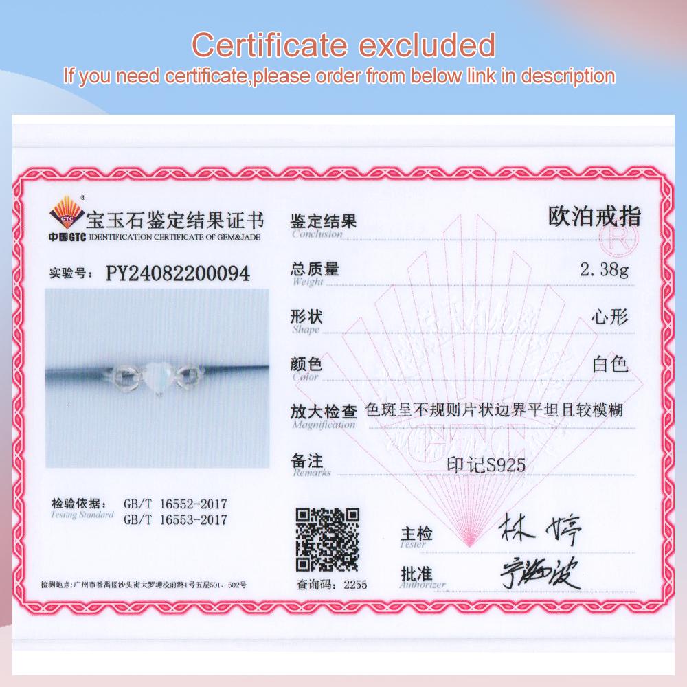 Sweet romantic style October Birthstone Natural Opal heart-shaped ring Earrings jewelry set women and girls birthday gift