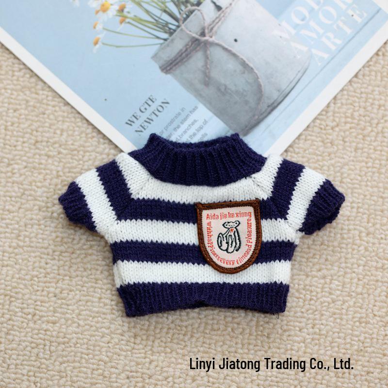 20cm Cotton Doll Accessories: Plush Dog Sweater, Scarf, Hat Set