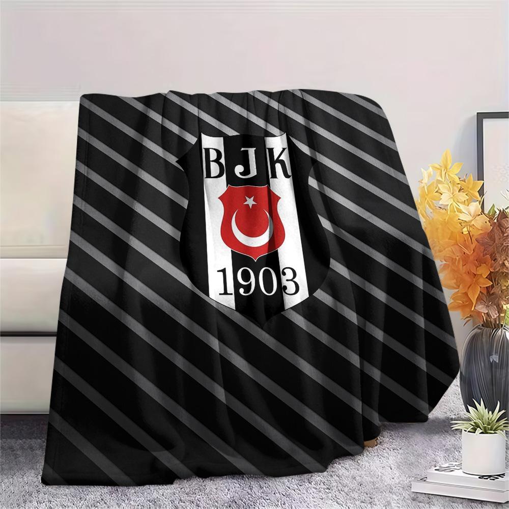 Beşiktaş Gymnastics Club Tištěná flanelová deka, Vysoce kvalitní, Pohodlná pro všechna roční období, Domácí dekorace, Teplo a pohodlí