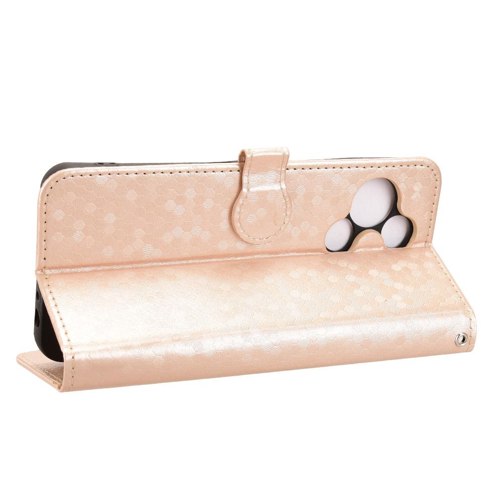 For TCL 60 SE NxtPaper 5G Wallet Case Dot Pattern Imprint PU Leather Phone Cover with Wrist Strap