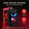 Pyle 400W Wireless Bluetooth Outdoor Portable PA System Recording Karaoke DJ Party Rechargeable Radio Pyle PPHP842B Speaker, Rechargeable, Use, 3.1kg
