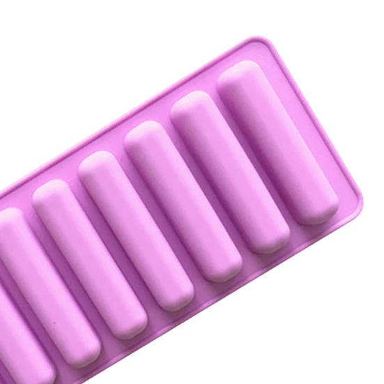Chocolate Mould High Temperature Resistance Easy Demoulding 10 Grids Reusable Stick Shape Make Biscuits Non-Stick Smooth Ice Cube Mould for Bakery