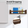 3Pcs Wooden Floating Shelves Wall Mounted Book Shelves Multi purpose Storage Rack Floating Nursery Book Shelves for Home Bedroom