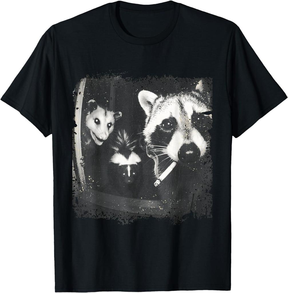 Trash Panda Night Crew Vintage Raccoon Opossum Skunk T-Shirt