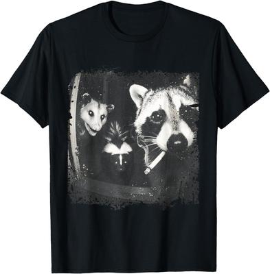 Trash Panda Night Crew Vintage Raccoon Opossum Skunk T-Shirt
