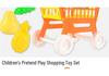 Children's Role-Playing Shopping Cart Toy with Fruits & Vegetables