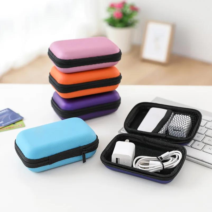 Card Case,Travel Storage Bag Charging Case for Earphone Package Zipper Bag Portable Travel Cable Organizer Electronics Storage