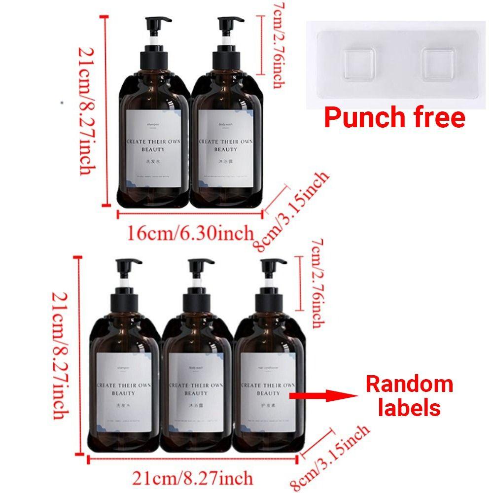 Lock Empty Pump Bottle Hand Press Bath Lotion Container Wall Mounted Soap Dispenser  Hotel