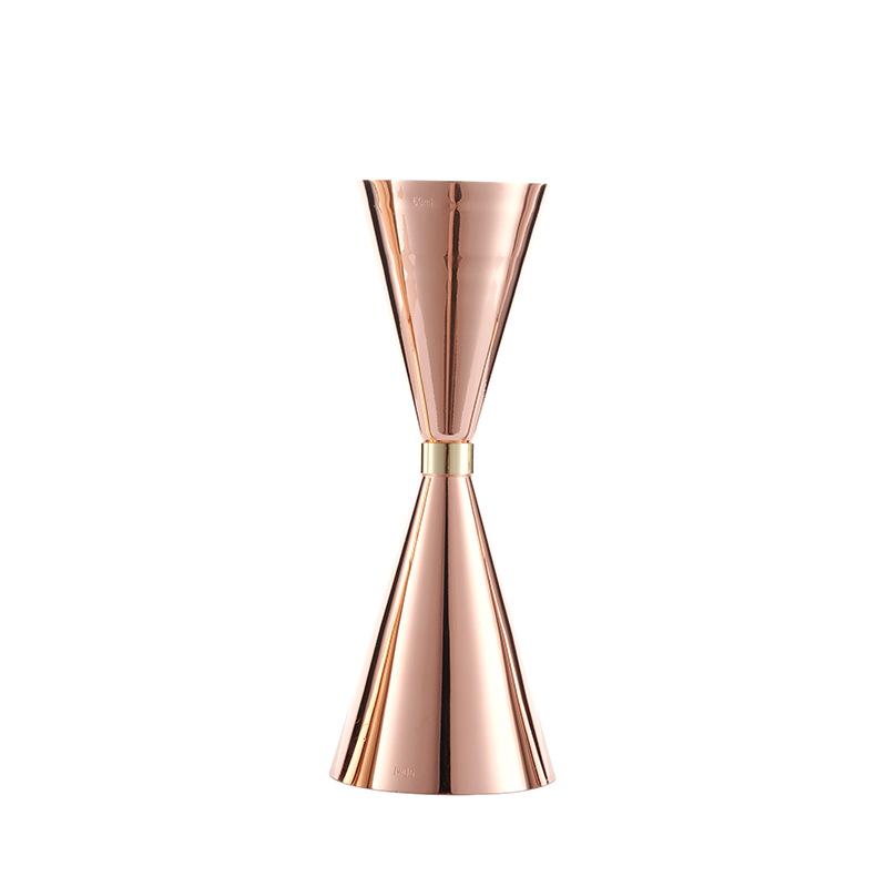 304 Stainless Steel Gold Ring Conical Jigger with Measurement Scale