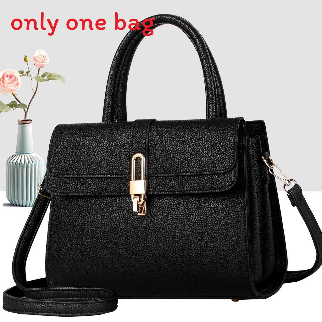 Minimalist Pu Handbag For Women With Zipper Closure And Inner Pockets For Daily Use