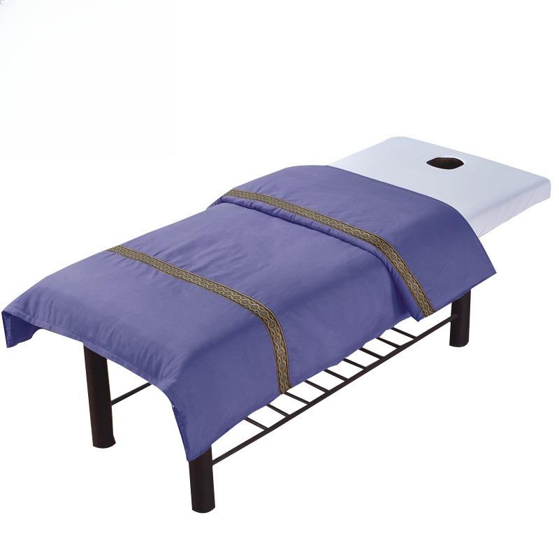 New Skin-friendly Cotton Solid Color Beauty Salon Bedspread Quilt Cover Massage Bed Cover Fumigation Bed