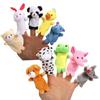 Cute Baby Toys Cartoon Animal Hand Finger Puppets Pretend Play Plush Dolls Parent-child Game Props for Kids Girls Funny Gift