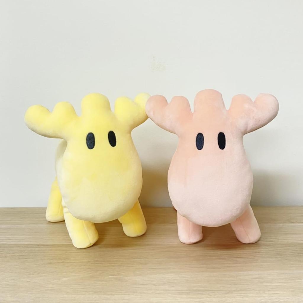 moz Pink Plush Toy [Cute Elk, Soft and Fluffy, Pastel Colors, Cuddly, Soothing, Marshmallow-Shaped, Nordic Style]