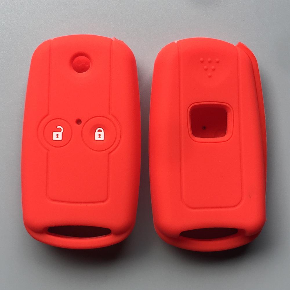 

Silicone Remote Car Key Fob Case Cover Protector For Honda Accord Civic IX CRV Odyssey FIT CITY 2 Button Flip Folding красный