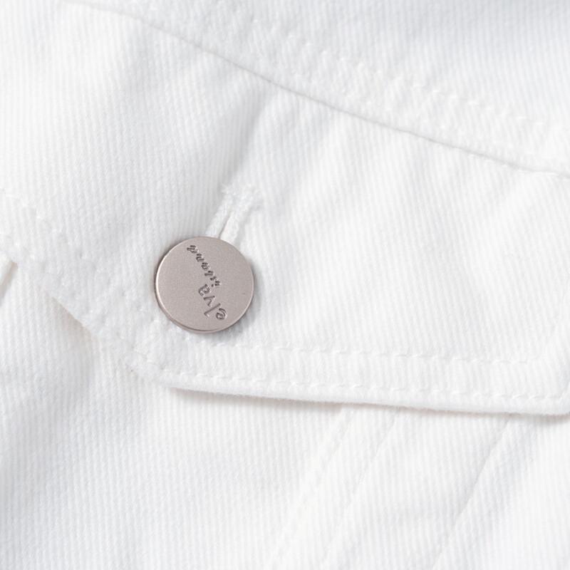 Elva's Island Women's Spring Lapel Denim Jacket