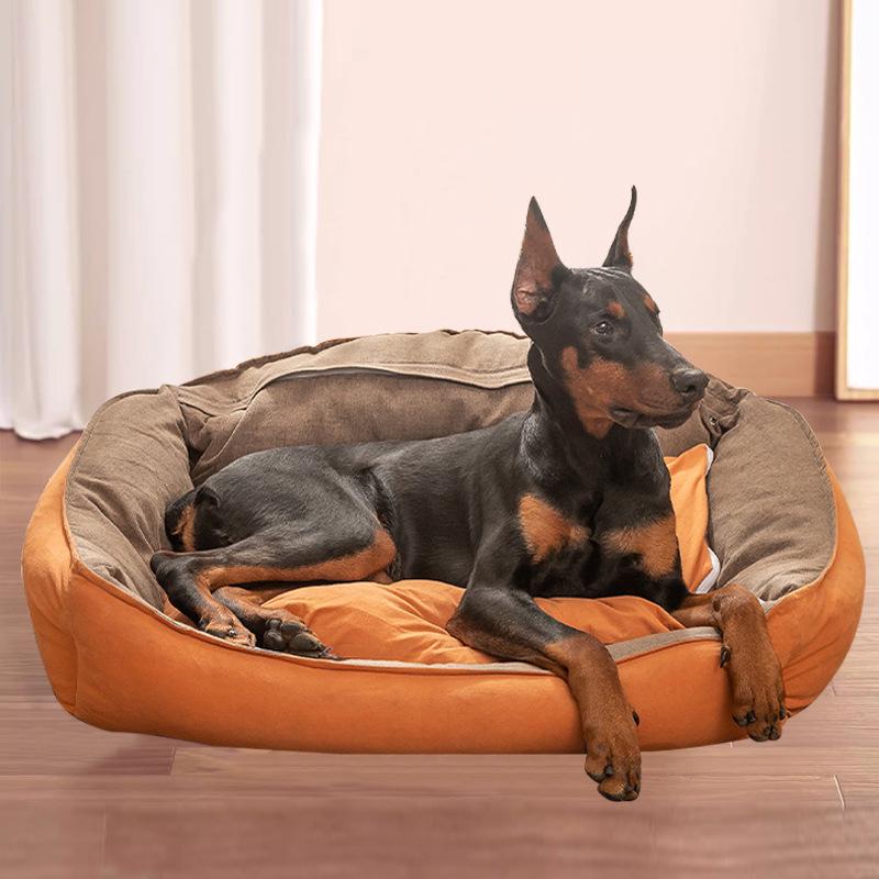 Atmungsaktives Bissfestes Waschbares Haustierbett: Ganzjahresnest für mittelgroße und große Hunde und Katzen