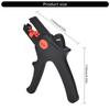 Wire Stripper Precise Blade 22-7AWG Capacity Space Saving Design For Confined Electrical Work Steel Materials Build