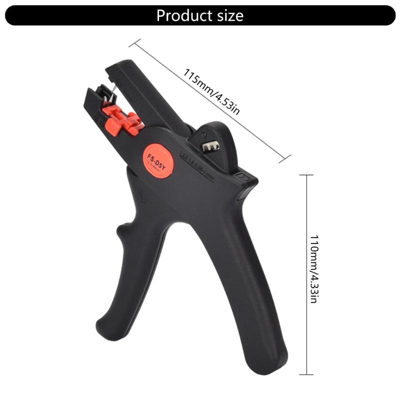 Wire Stripper Precise Blade 22-7AWG Capacity Space Saving Design For Confined Electrical Work Steel Materials Build