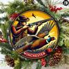 Vintage Metal Pheasant Hunting Sign Western Aluminum Art Decor for Living Room Wall Home Office Cafe Bar Indoor Outdoor Gift Halloween