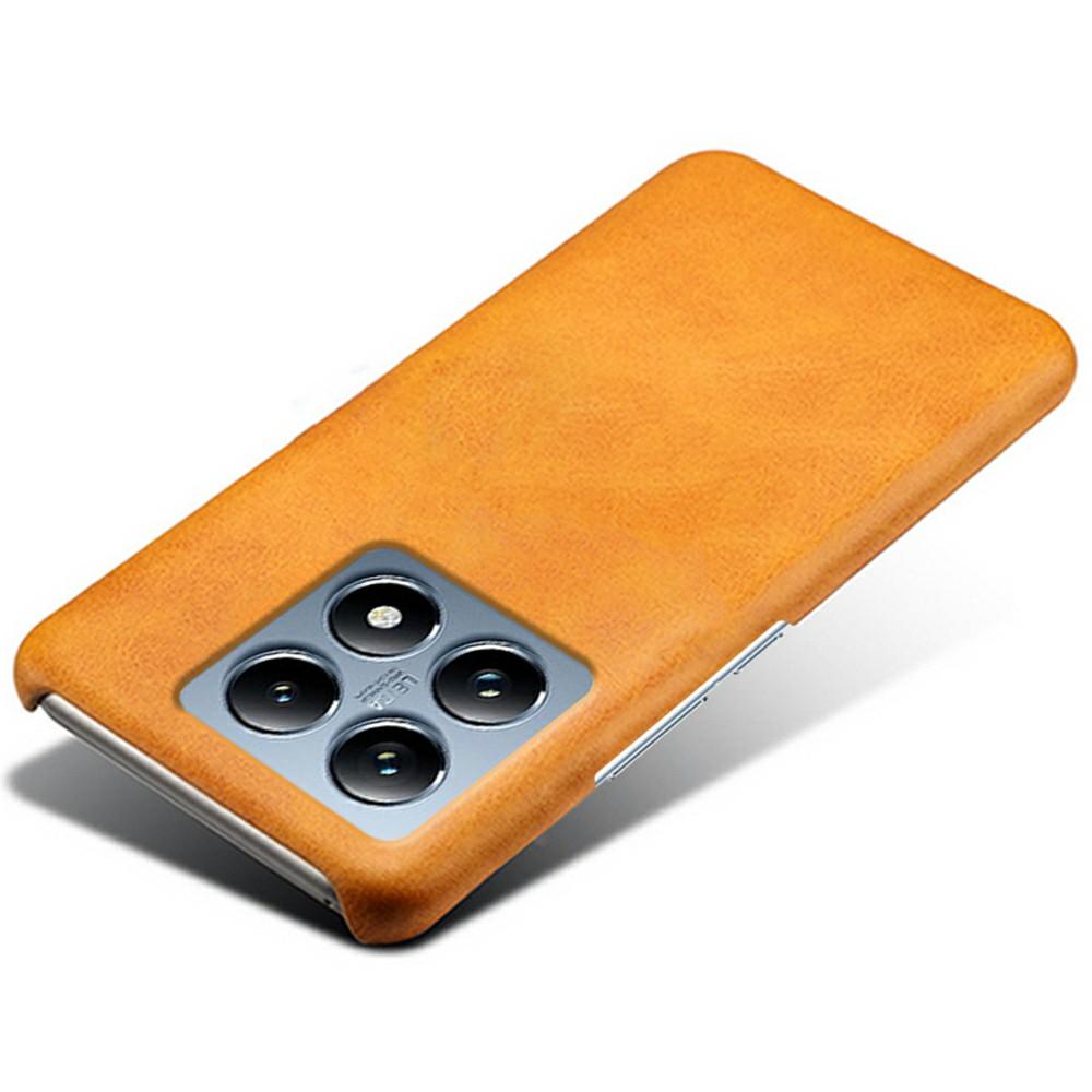 For Xiaomi 14T Pro Case Calf Texture PU Leather Hard PC Protective Phone Cover