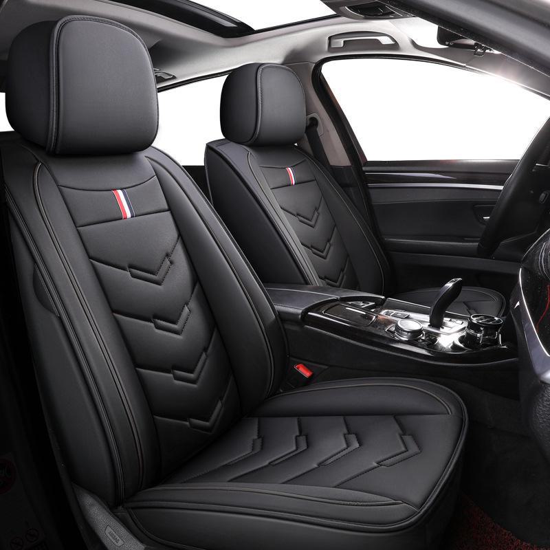 Universal full-surround bilseteputer i nappaskinn - helårstrekk for fem seter