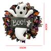 Halloween Ghost Doll Decor Wreath 35*40cm Scary Party Decoration Home Door Hanging Spooky Ornament Scary Hanging Ghost