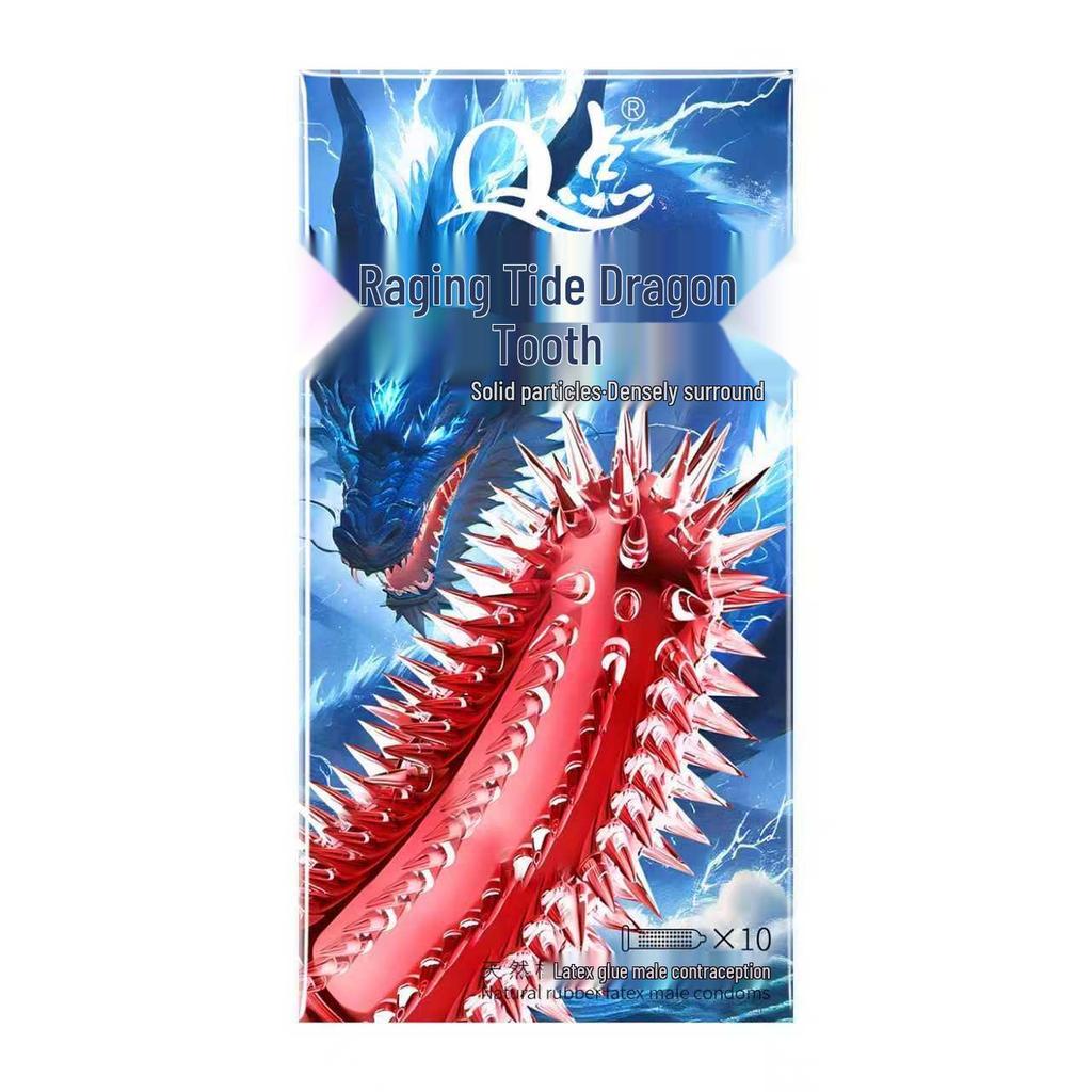 Q Point Thorn Set: Erotic Couples' Condoms with Large Particles, 2pcs/pack