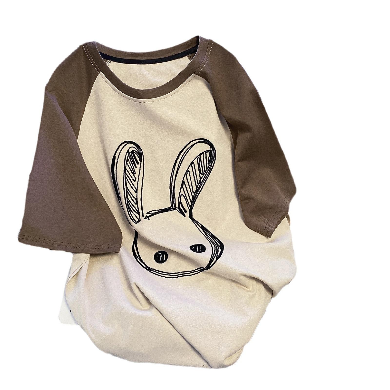 Футболка большого размера с короткими рукавами для женщин — фото 5