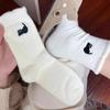 3pairs Cute Cat Mink Fleece Soft Socks for Women Winter Warm Thicken Coral Plush Socks Thermal Snow Home Sleep Floor Kawaii Sock
