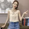 Camisole Women's Outer Wear In Blouse Summer with A Loose Design Sexy Off-the-shoulder Top Shirt