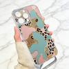 Leopard Print  Phone Case Transparent Silicone Soft For iPhone 17 16 15 14 13 12 11 Mini Pro Max Plus