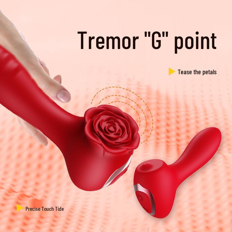 Rotating Rose Bead Vibrating Massager for Women