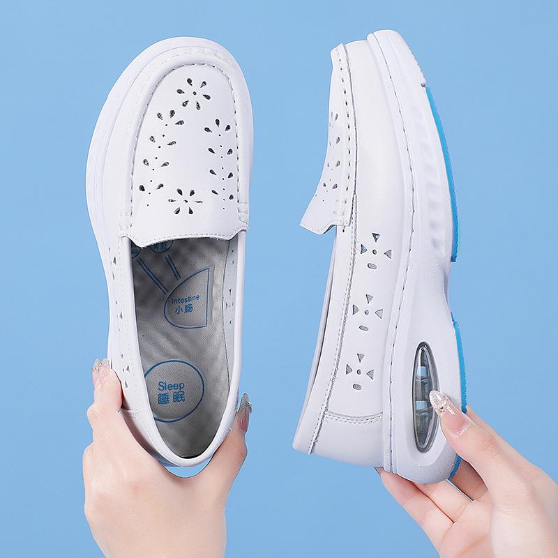 Plus Size Shoes for Women 34-42 Spring Summer Autumn Women Slip On Platform Wedges Comfortable Non-slip Nursing Shoes