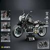 Technical Motorcycle Building Bricks Set for Adults - Detailed Engine & Wheels Motorbike Model - DIY Assembly Kit for Hobbyists