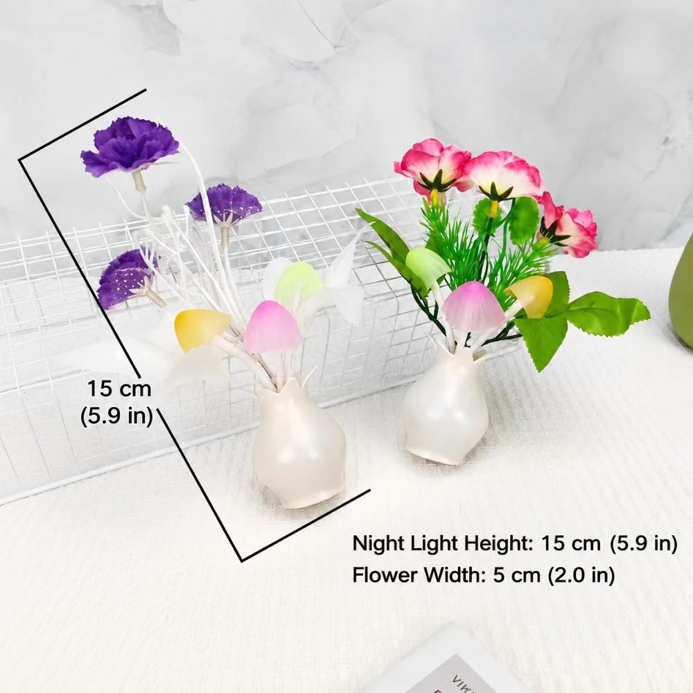 Light Sensor Night Light Plug-in Bedside Night Lamp New LED Mushroom Night Light Bedroom